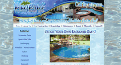 Desktop Screenshot of bluewatercustompool.com